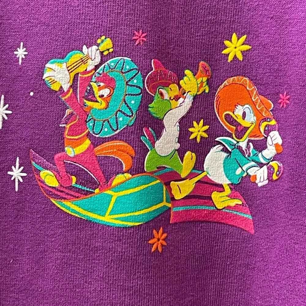 Disney Parks 2026 WDW Mexico Pavilion Epcot Jersey Three Caballeros Size L NWT